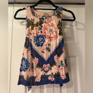 Free People Multicolor Floral Top